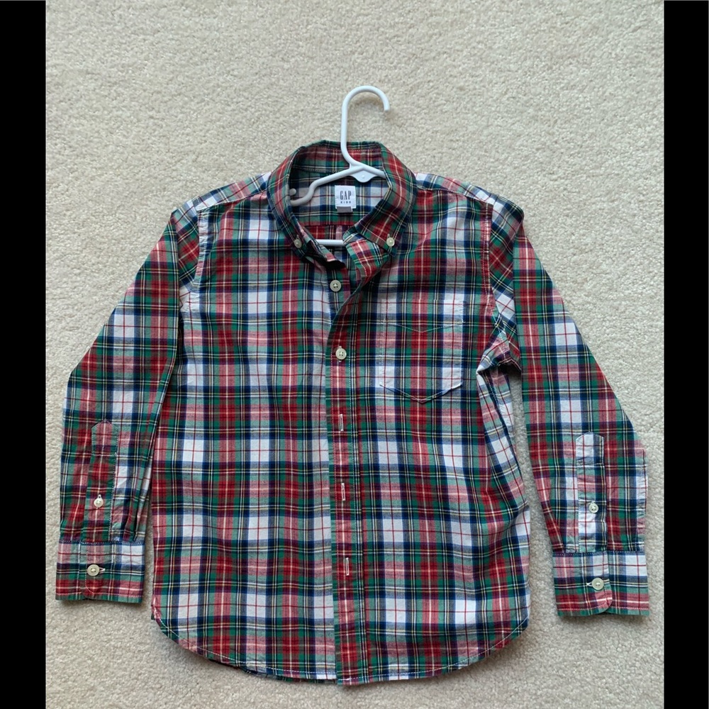 Gap, Long Sleeve, Button Down, Plaid
Sz S (6-7)
Excellent Condition